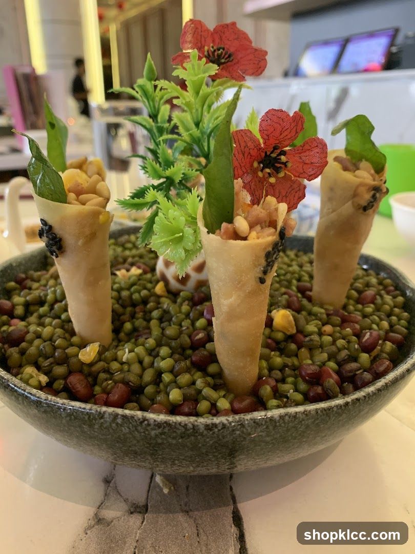Appetizer Cones with Beans