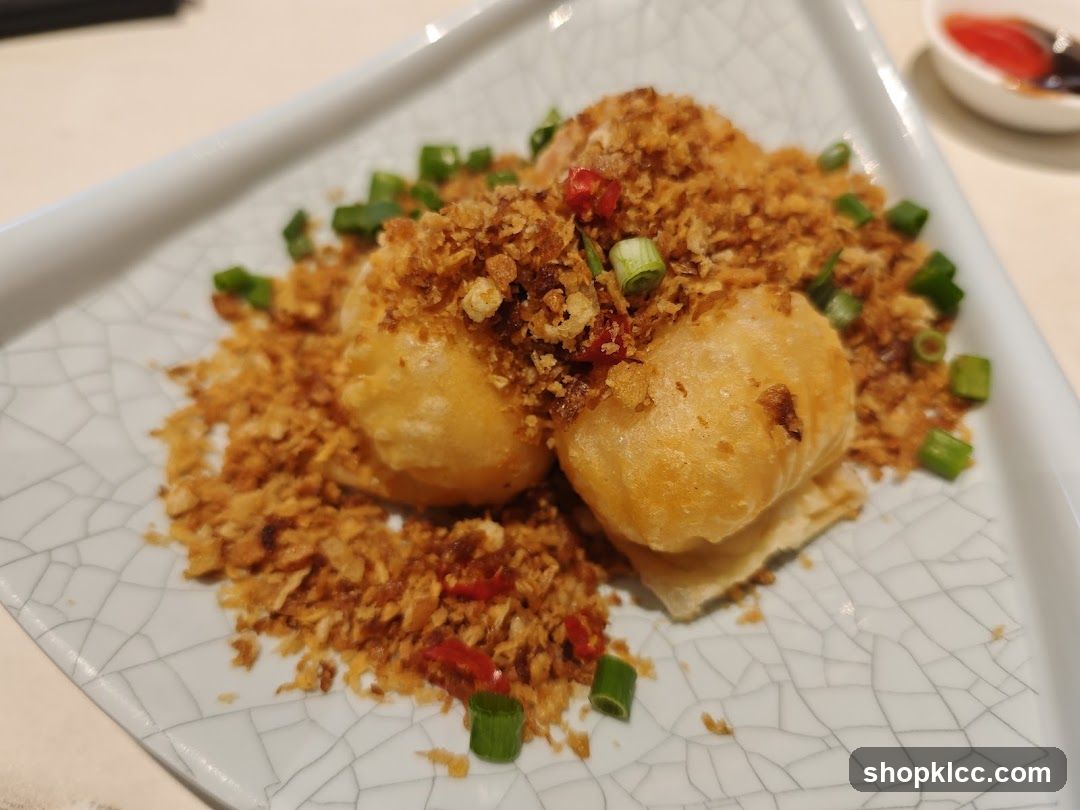 Fried Bites with Crispy Toppings