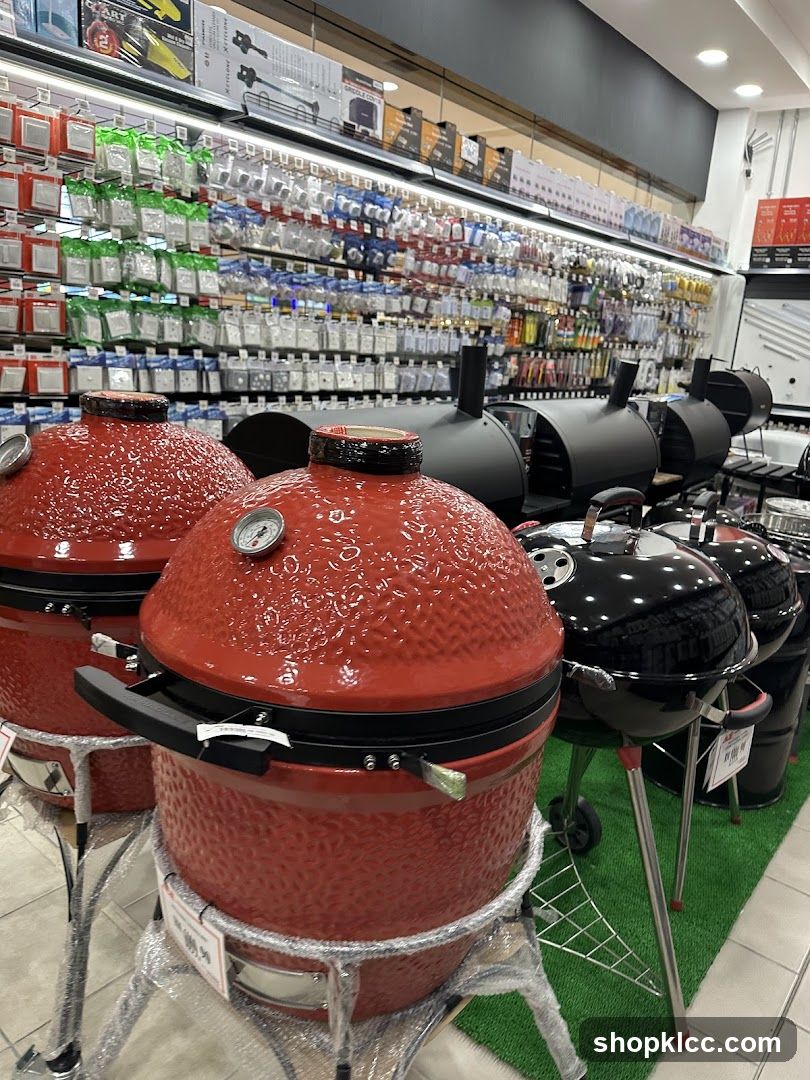 Grill Display in Store