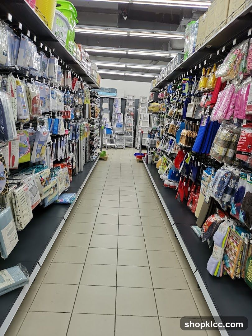Aisle in a Home Goods Store