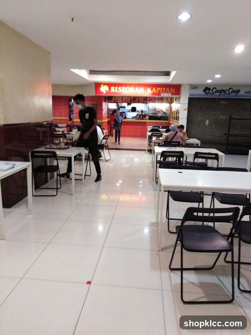 Restaurant Interior with Staff and Customers
