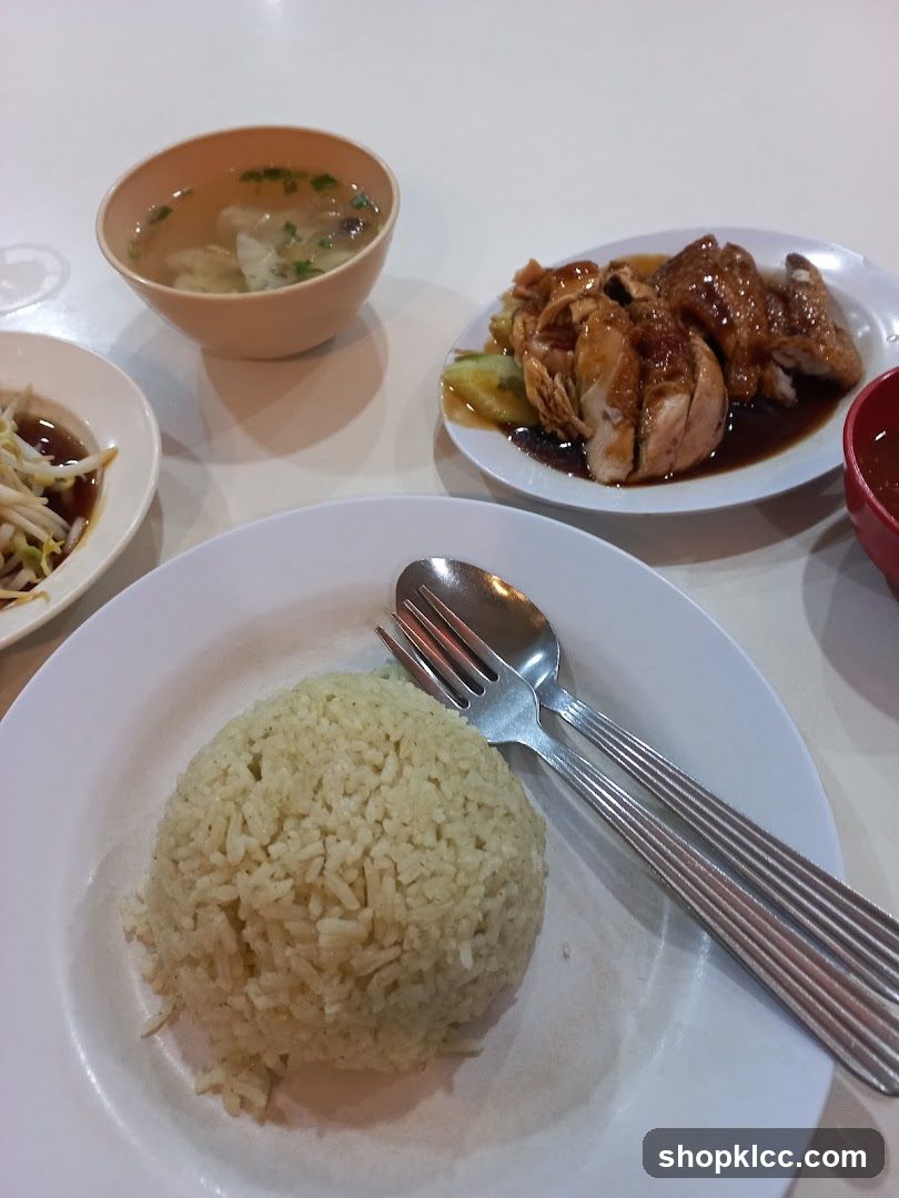 Hainanese Chicken Rice Meal