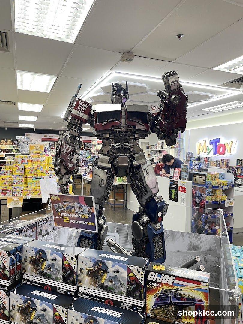 Transformers and G.I. Joe Display in Toy Store