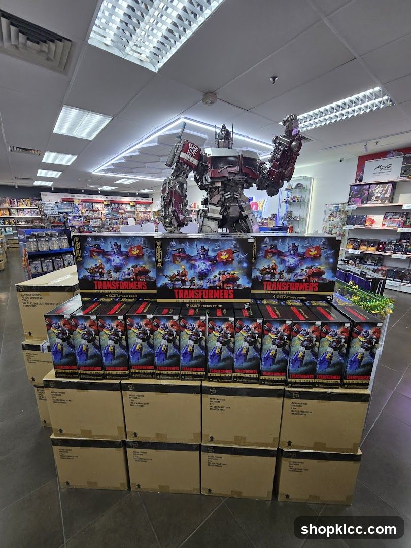Transformers Toy Display in Store