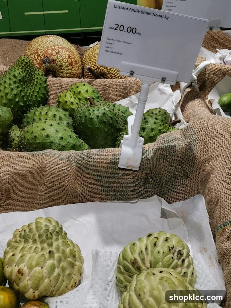 Fruit Display with Custard Apple and Soursop