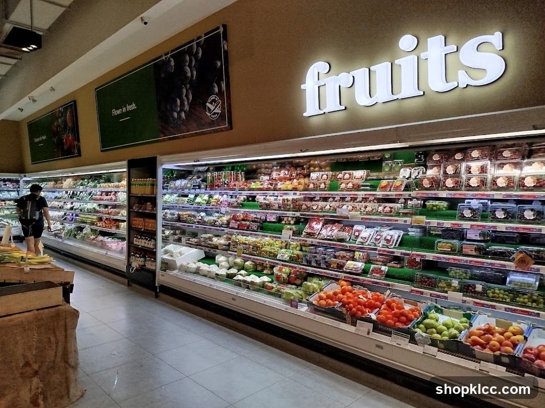 Fruits Section in Grocery Store