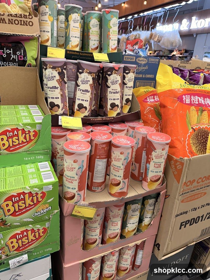 Snack and Food Display in Store