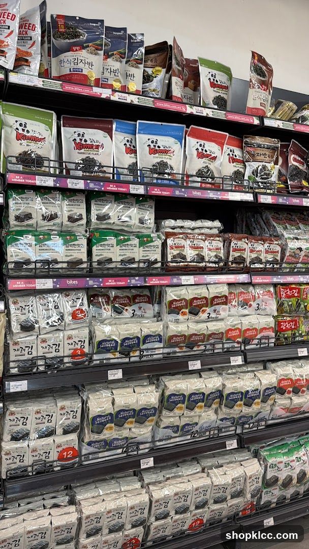 Korean Seaweed and Snack Aisle