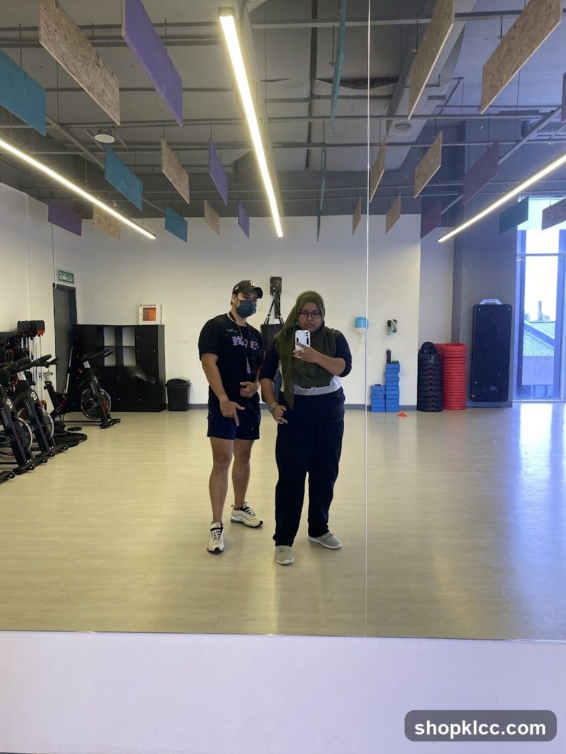 Gym Interior Reflection