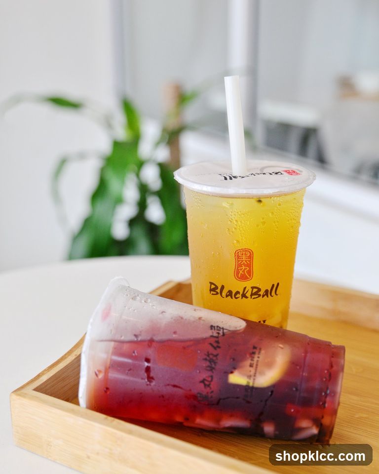 Beverages on a wooden tray