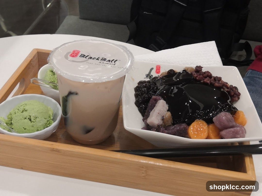 Boba Tea and Dessert Tray