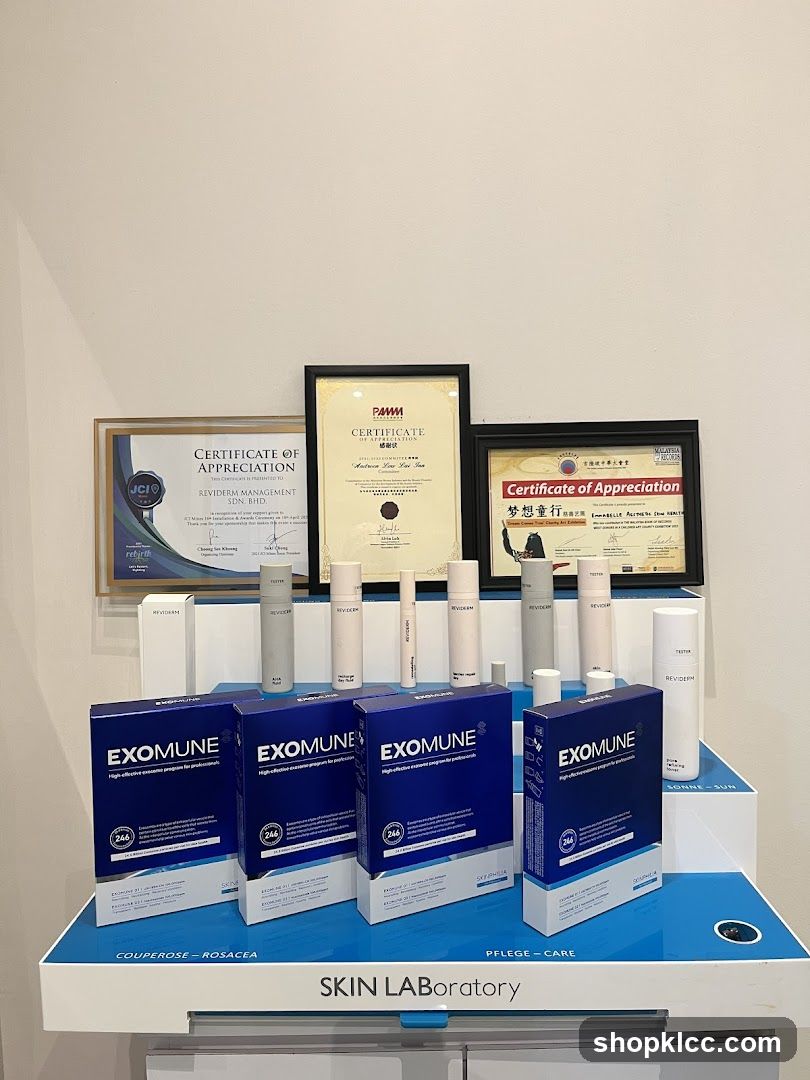Skin Laboratory Product Display