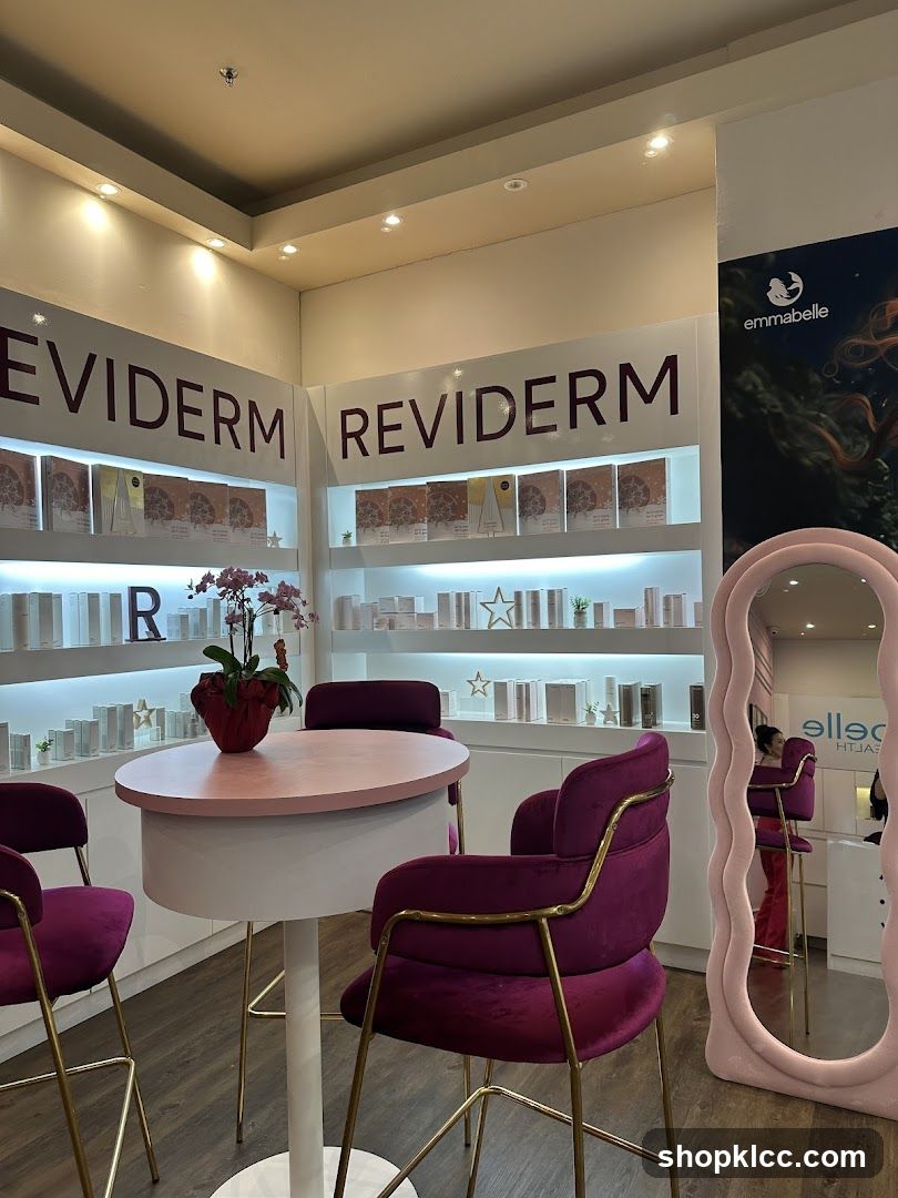 Reviderm Product Display Interior