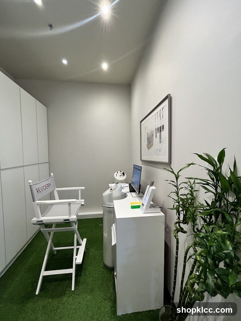 Modern Office Interior with Director's Chair and Desk Setup