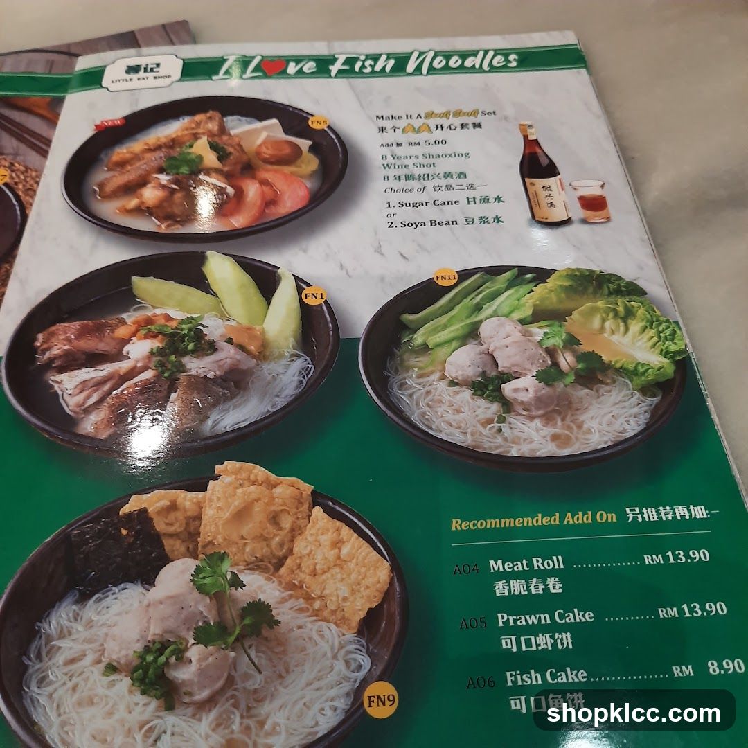I Love Fish Noodles Menu