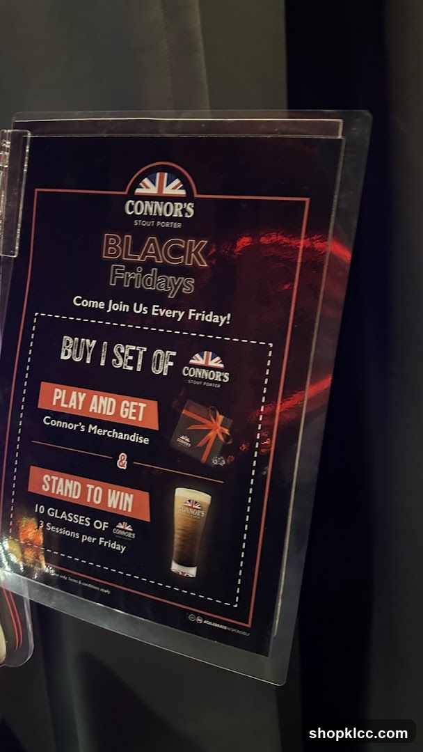 Connor's Black Fridays Promo