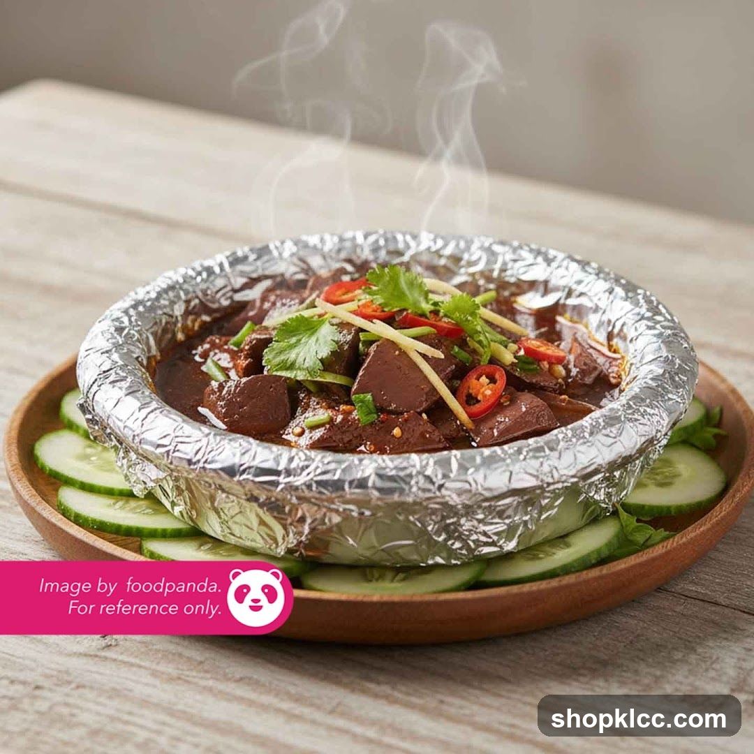 Steamed Blood Cured Meat with Cucumber Slices