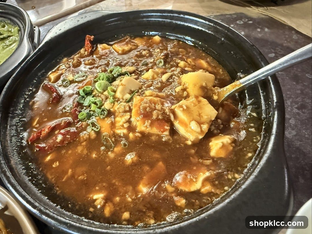 Sichuan Mapo Tofu in Clay Pot