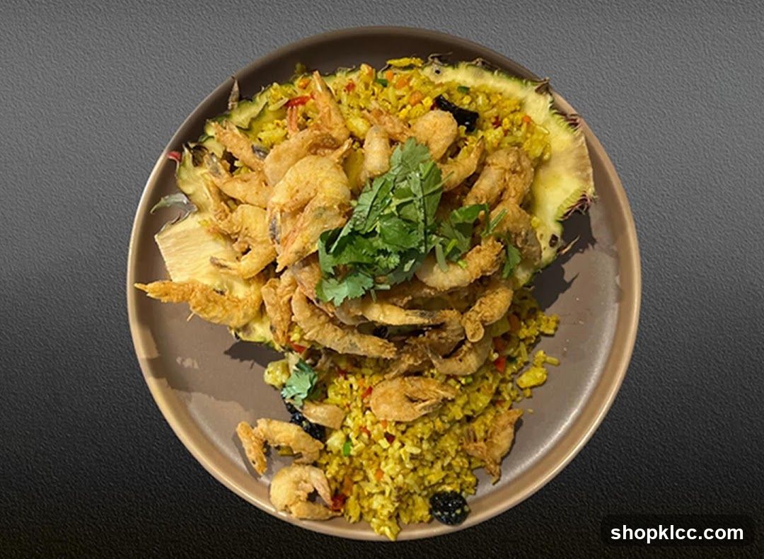 Fried Shrimp with Pineapple and Rice