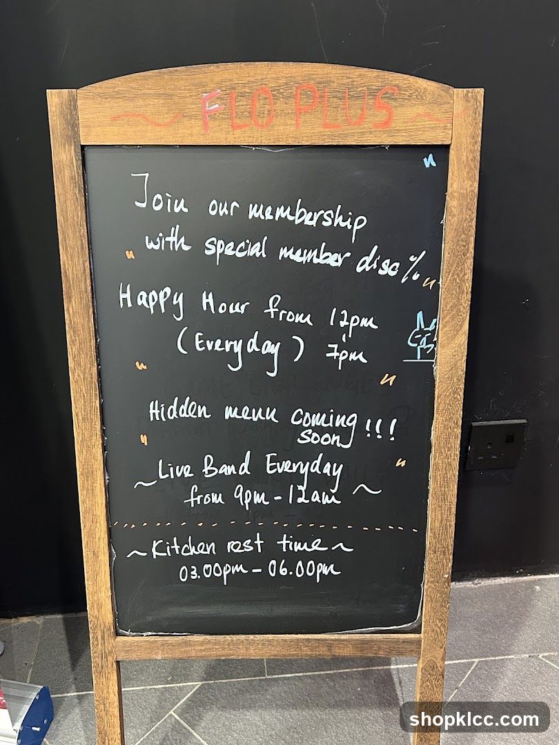 Flo Plus Chalkboard Sign