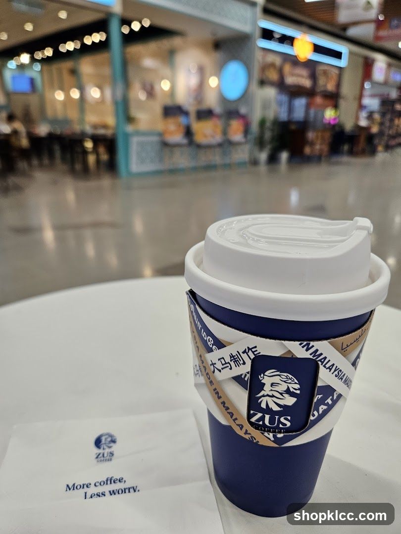 Zus Coffee Cup in Mall