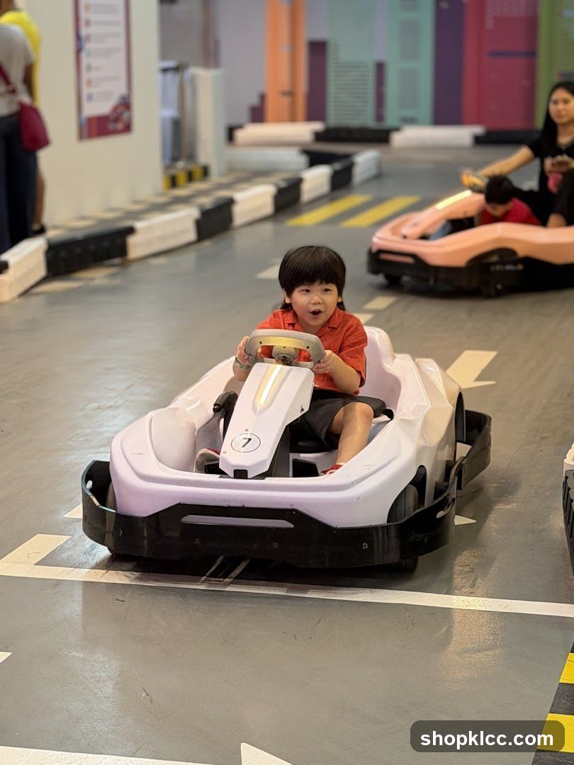 Child Driving Go-Kart