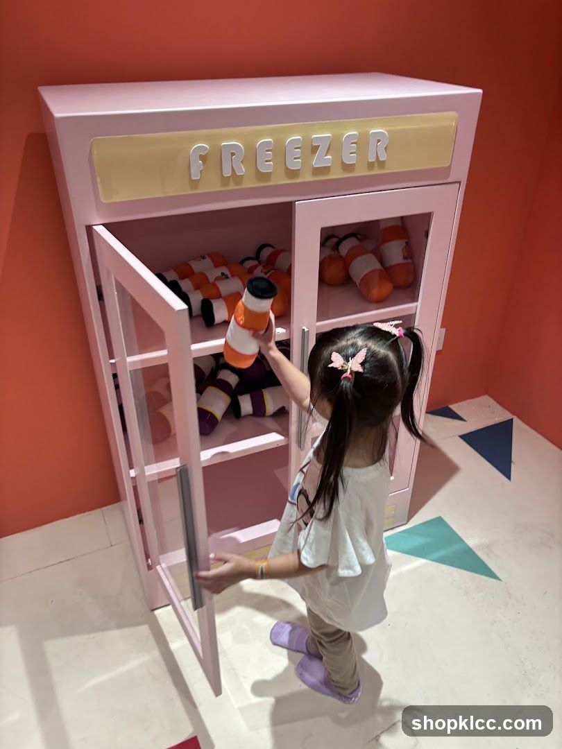 Child at Freezer Display