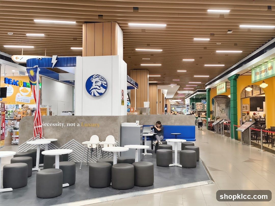 Food Court Interior with KFC and Other Shops