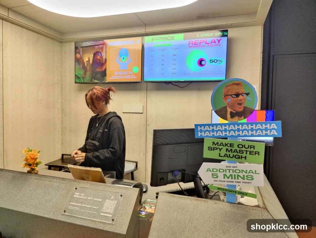 Spy Game Reception Area