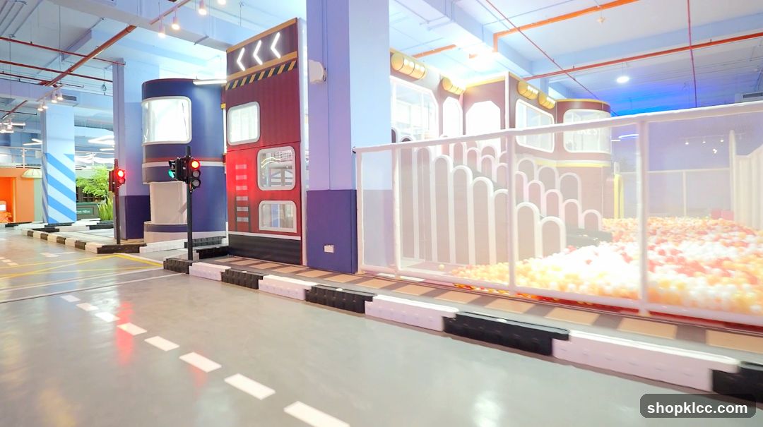 Indoor Play Area with Ball Pit and Train Theme