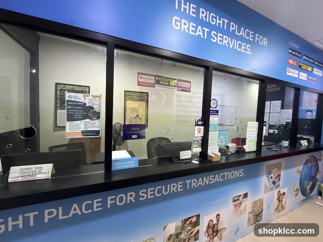 Bank Counter Interior View