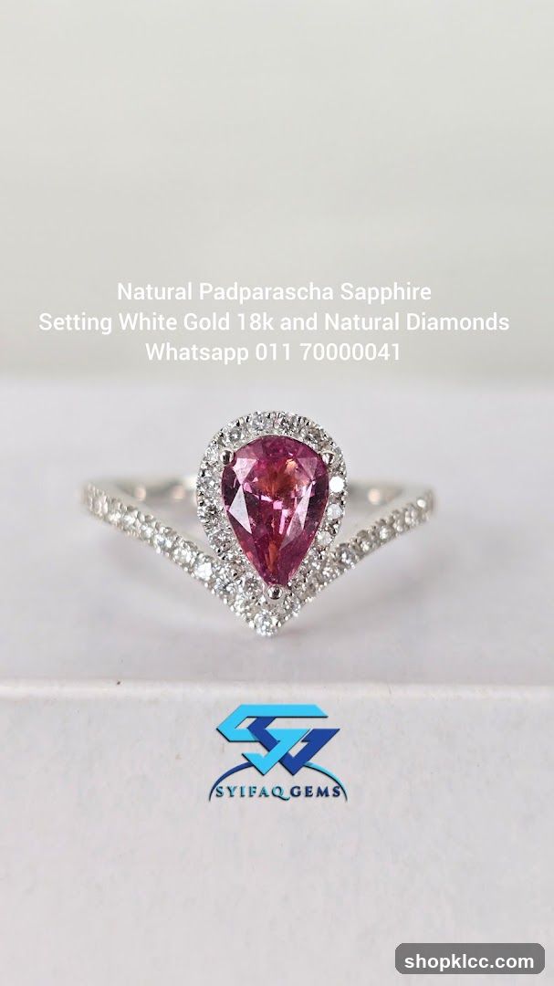 Natural Padparascha Sapphire Ring