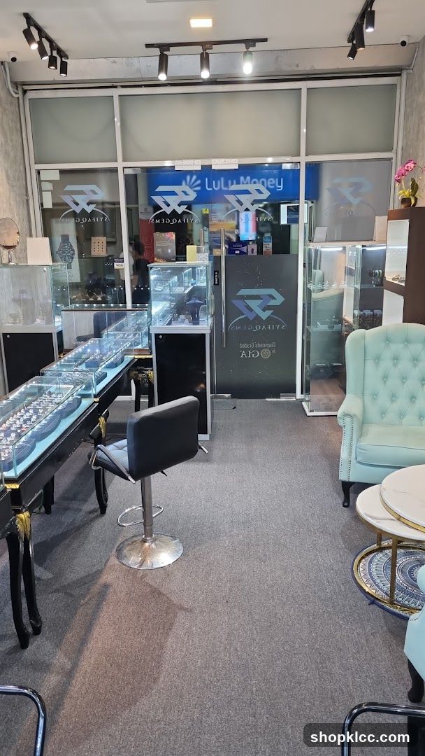 Interior of a jewelry store