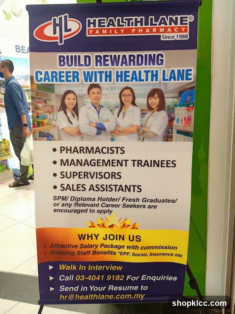 Health Lane Family Pharmacy Recruitment Banner