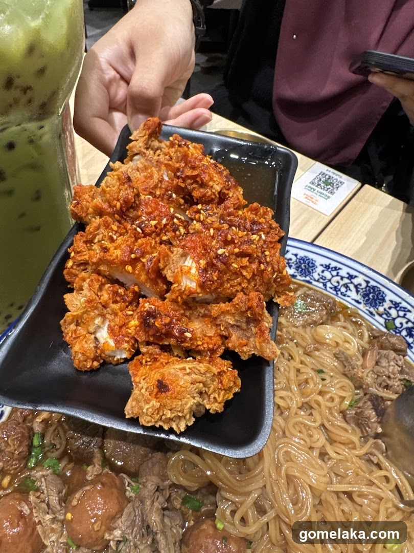 Food and drink at dining table