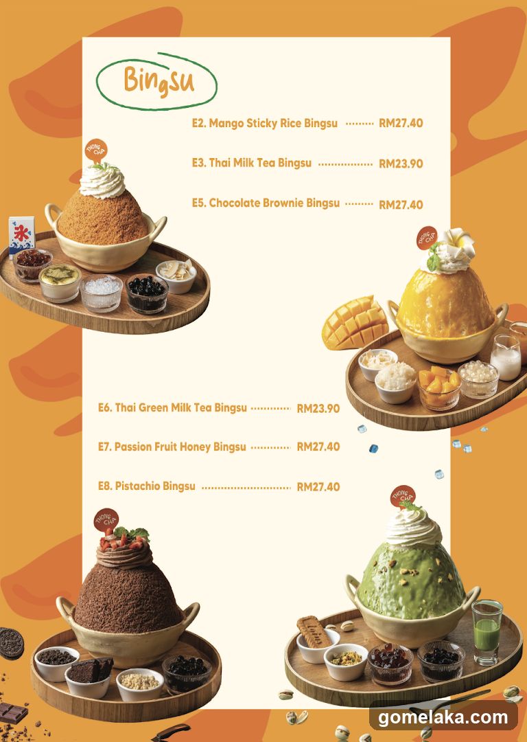 BingSu Menu