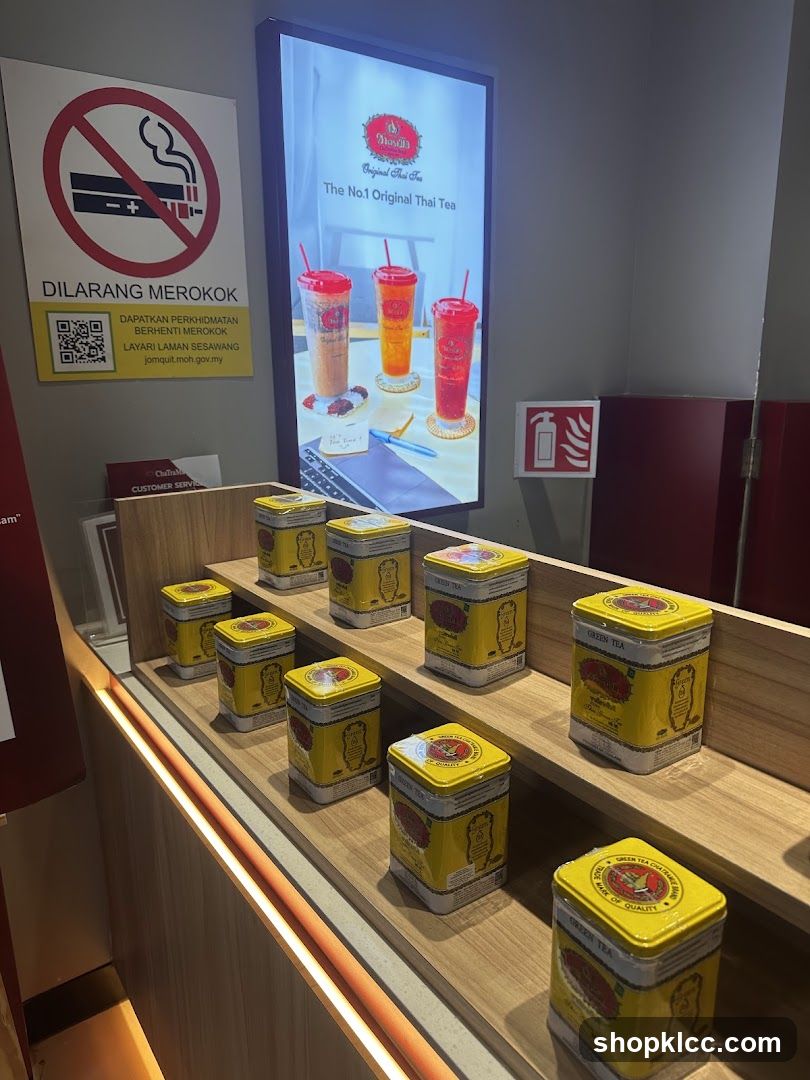 Thai Tea Display