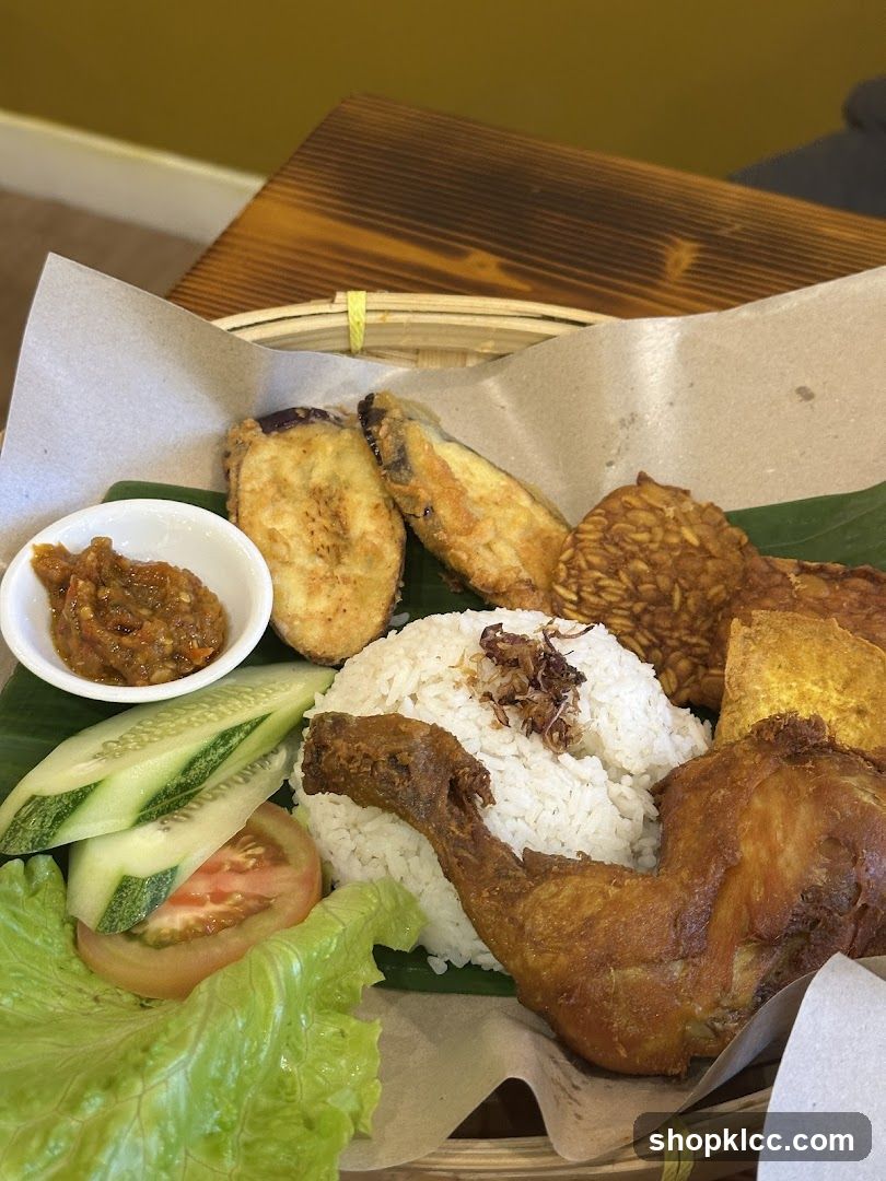 Fried Chicken and Rice Meal