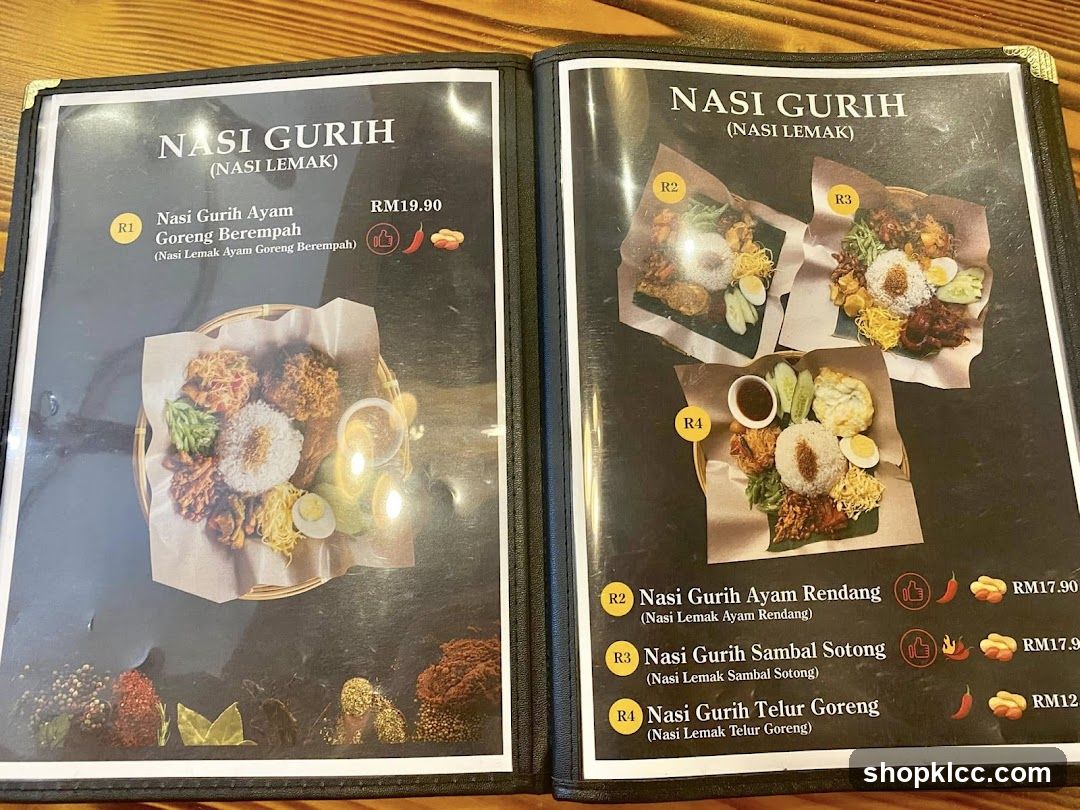 Nasi Gurih Menu