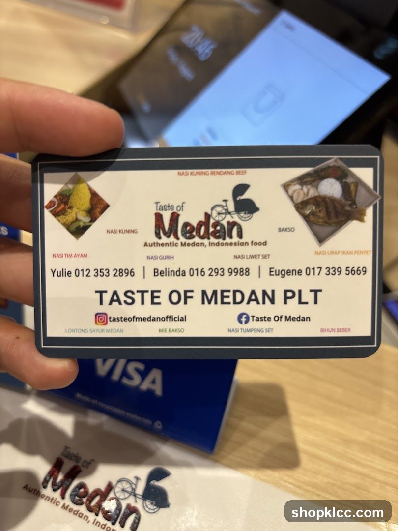 Taste of Medan PLT Card