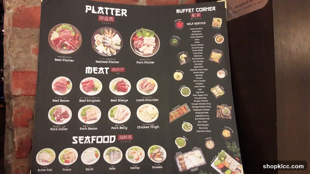 Platter Menu