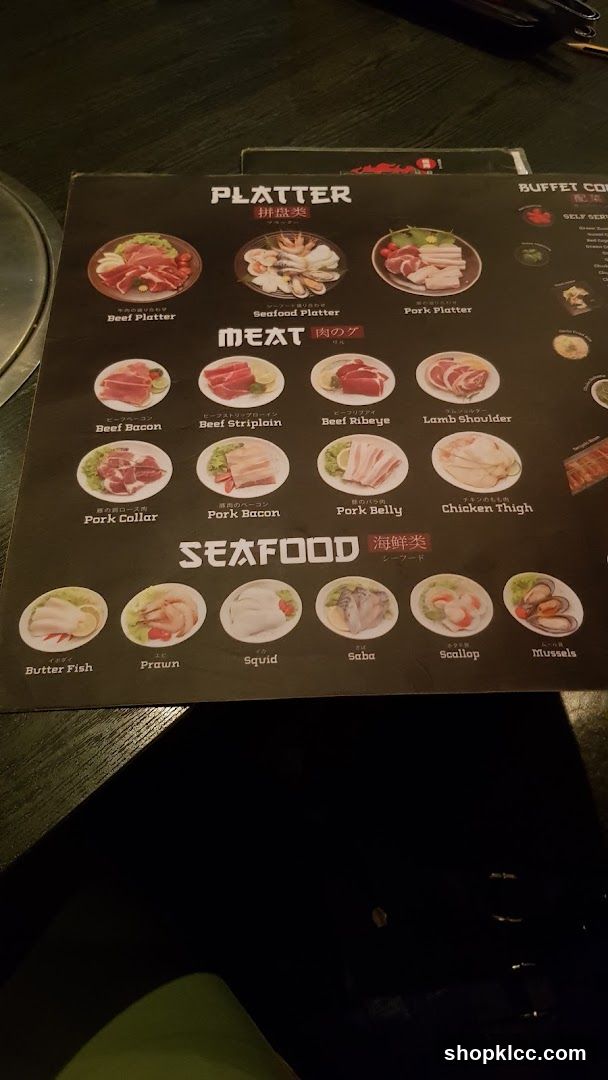 Platter Menu