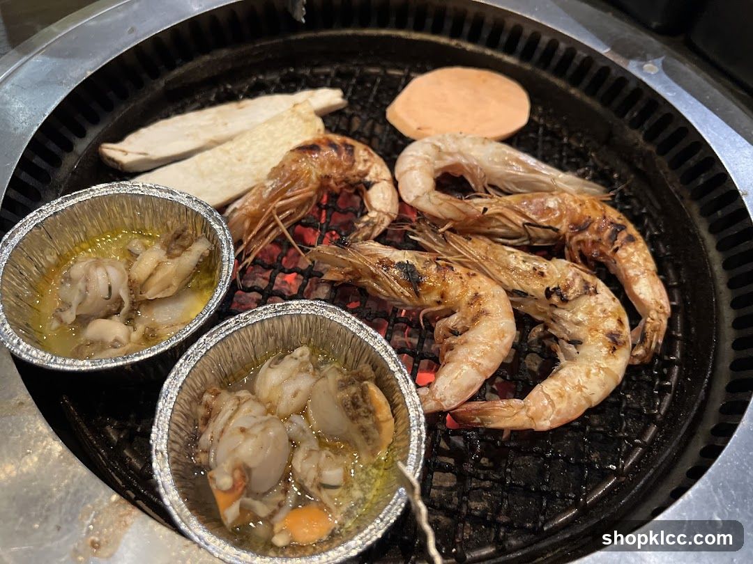 Grilled Seafood and Vegetables