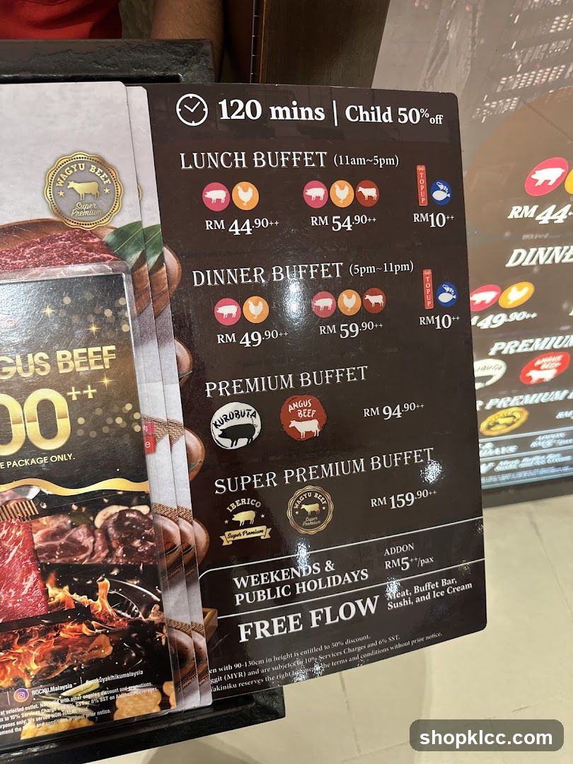 Buffet Menu