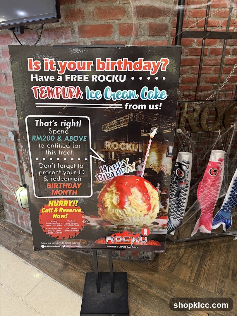 Birthday Promotion Sign