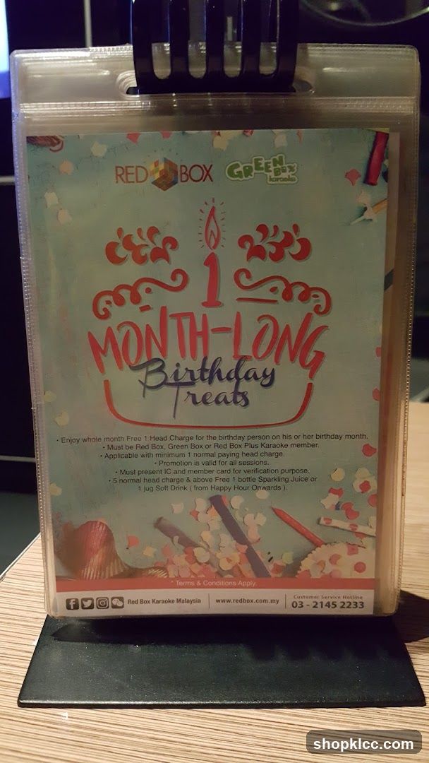 Red Box Karaoke Birthday Treats Promo