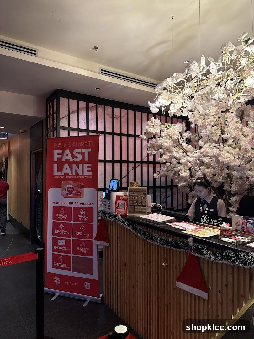 Red Carpet Fast Lane Reception Area