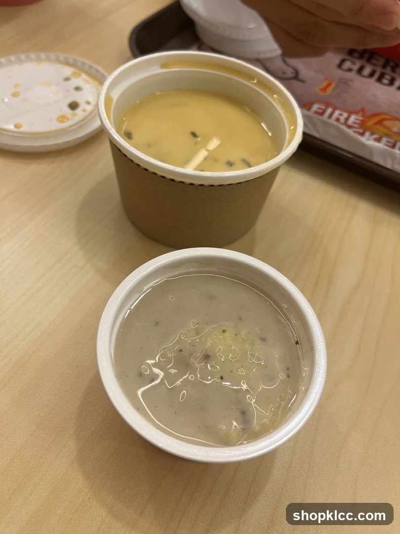 Soup and Drink on Table
