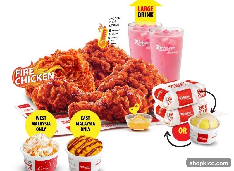 Richeese Factory Fire Chicken Promotion
