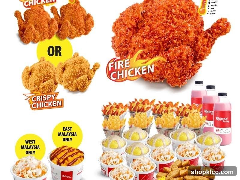 Fried Chicken and Sides Menu Display